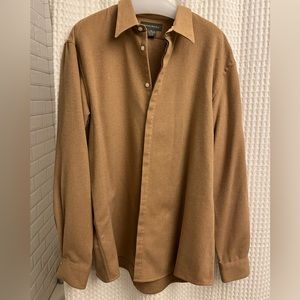 VINTAGE XL Banana Republic camel hair shirt